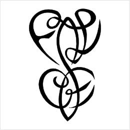 F+L C+E infinity hearts tattoo