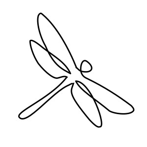 Minimal dragonfly tattoo photo