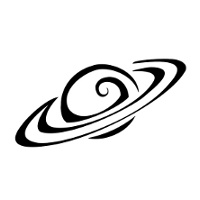 Tribal Saturn planet tattoo