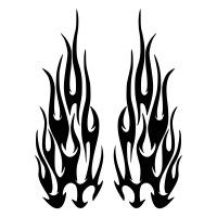 Flames tattoo