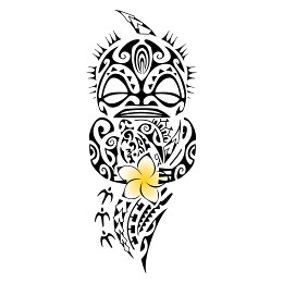 Tiki mother tattoo