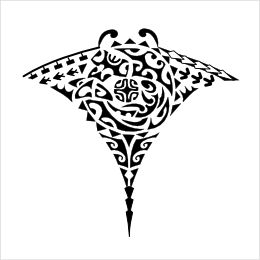 Oneness balance manta tattoo