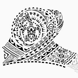 Toa - warrior half sleeve tattoo