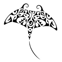 Hammerhead manta Maori tattoo