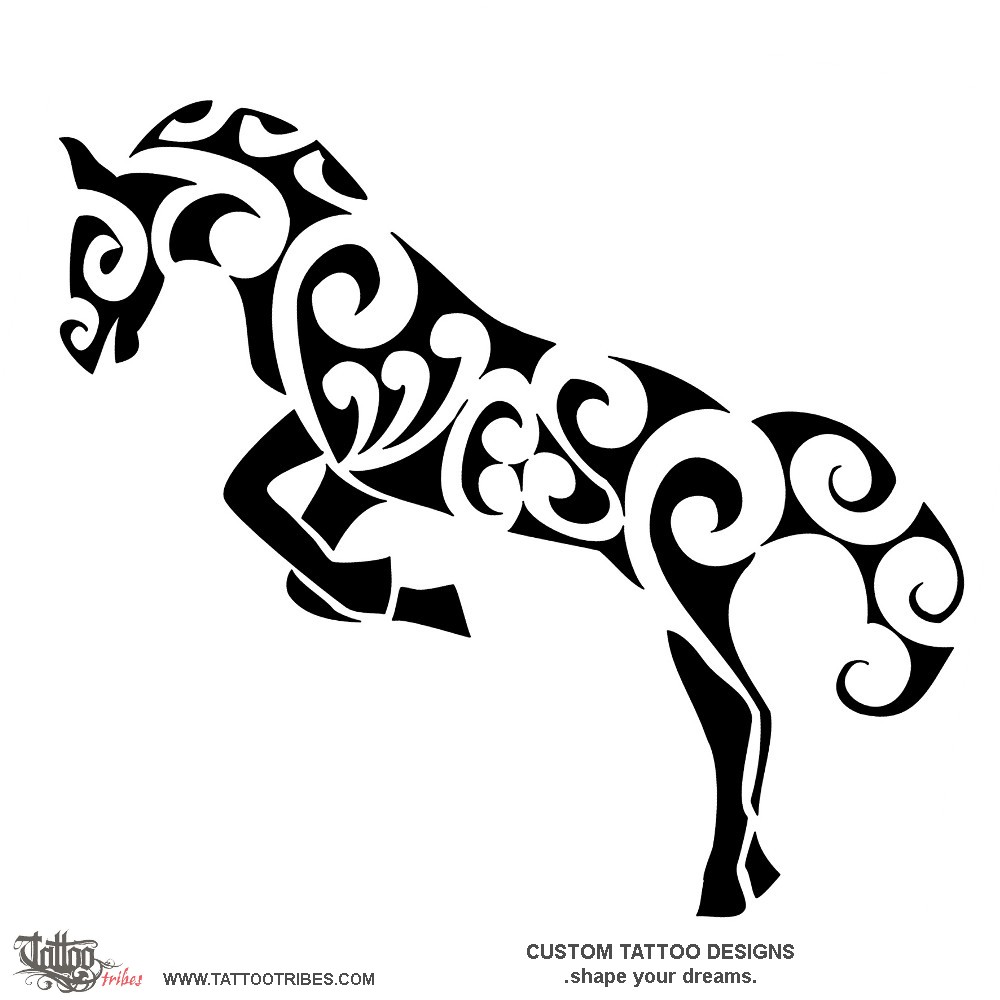 Elegant Horse Tattoo Design