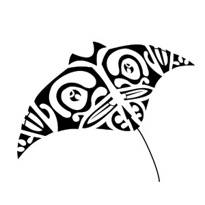 Tiki manta tattoo photo