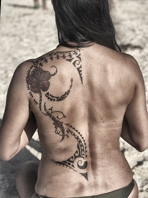 Photo of Luisas completed tattoo