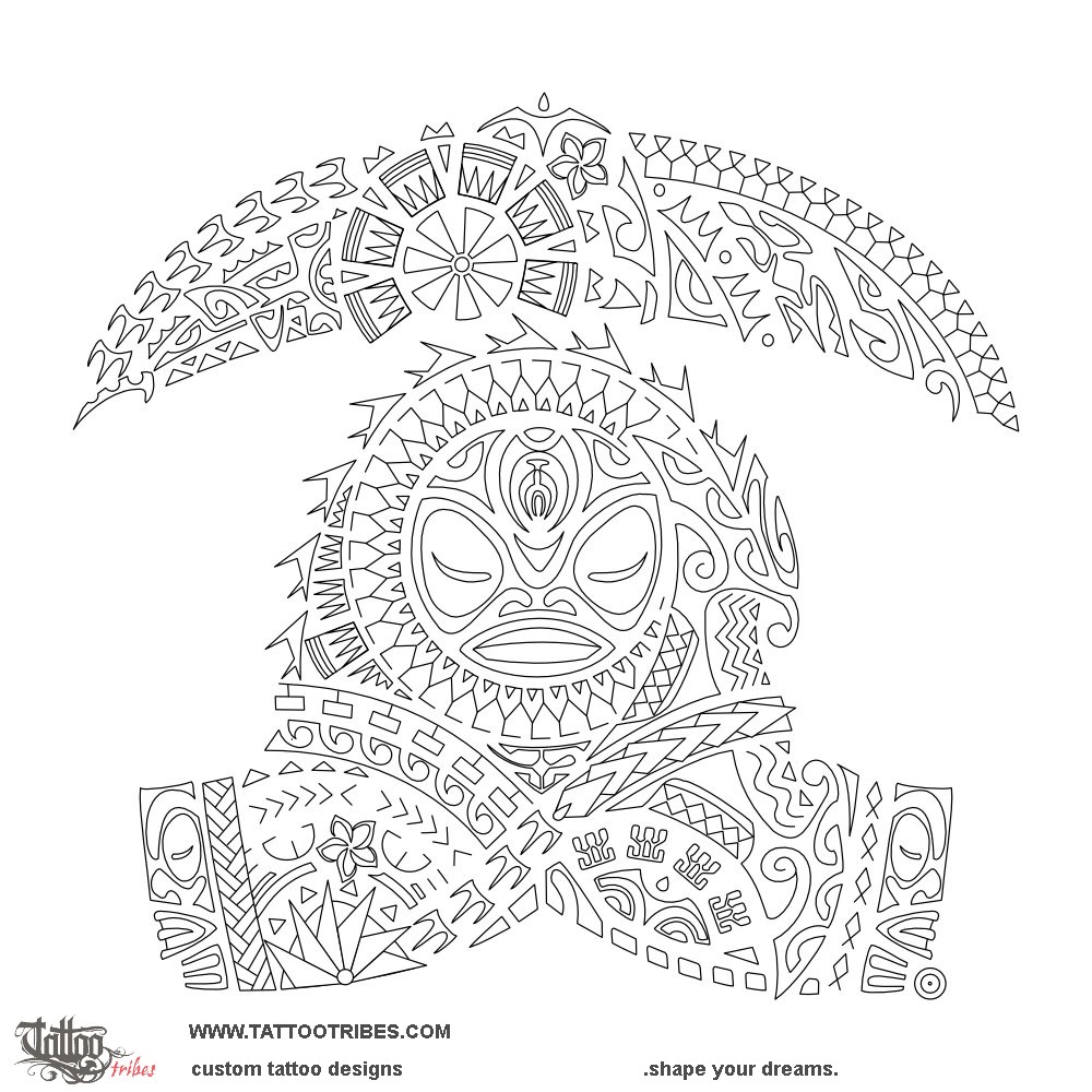 Loli (To change) change traveller original Polynesian tattoo design