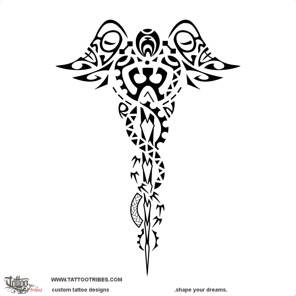 Tattoo of Caduceus, Nurse tattoo - custom tattoo designs on Tattoo of Caduceus, Nurse tattoo - custom tattoo designs on