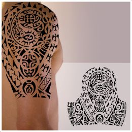 Yin yang halfsleeve tattoo