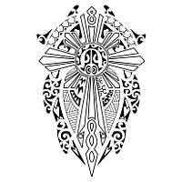 Filipino sun Maori turtle tattoo