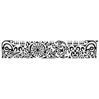 Peace and stability armband tattoo