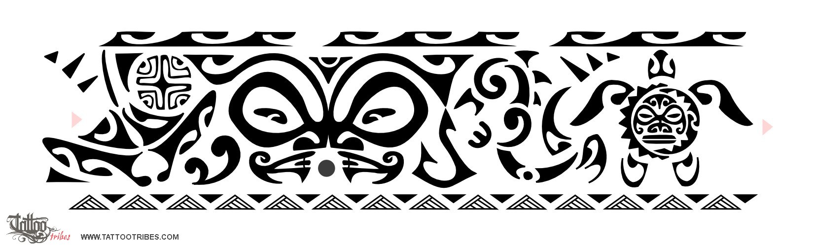 Tattoo of Polynesian ankle-band, Protection, balance tattoo - custom tattoo designs on TattooTribes.com