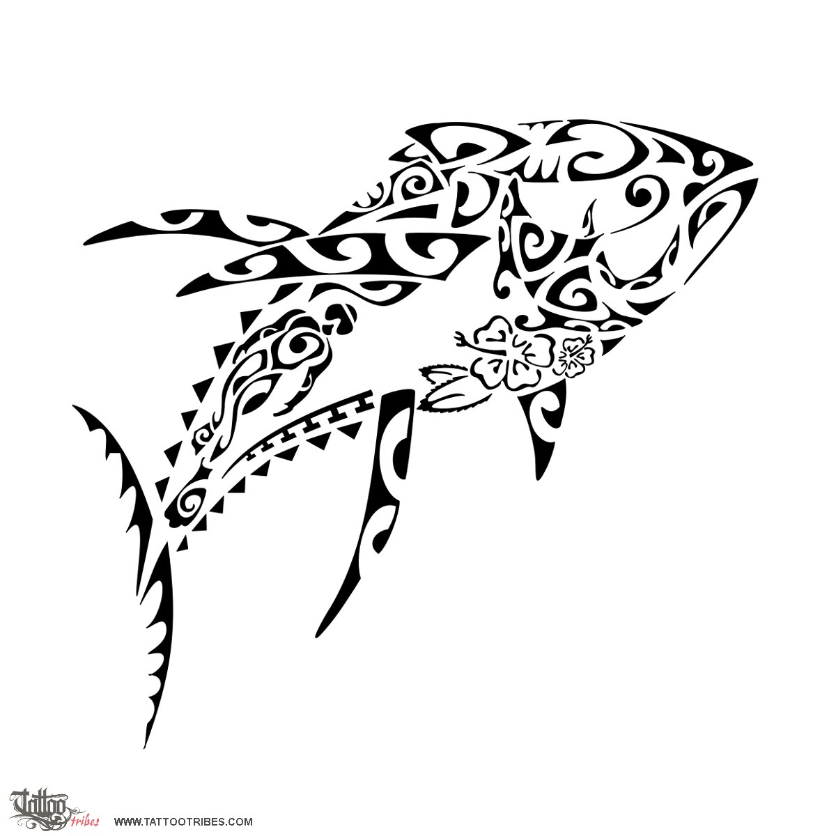Ahi (Yellow fins tuna) tuna yellow fins tuna original Polynesian tattoo