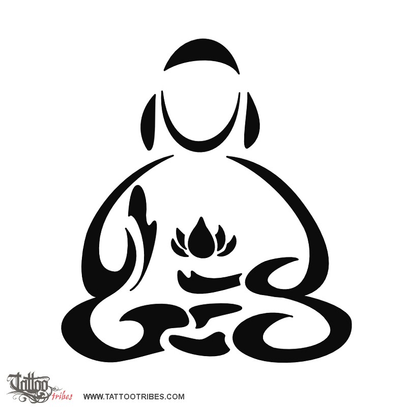 Seated meditating Buddha stock vector Illustration of mandala  80694693