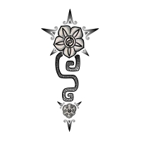 Tattoo of Aztec flower, Friendship, freedom tattoo - custom tattoo designs on TattooTribes.com