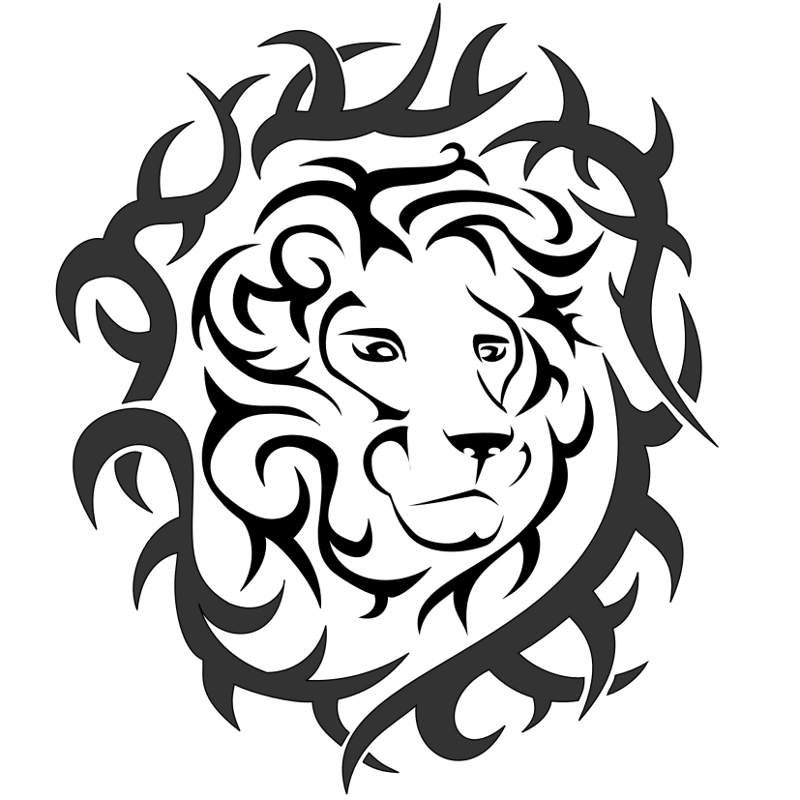 Tribal Lion Tattoo Stock Illustration - Download Image Now - 2015, Adult,  Africa - iStock