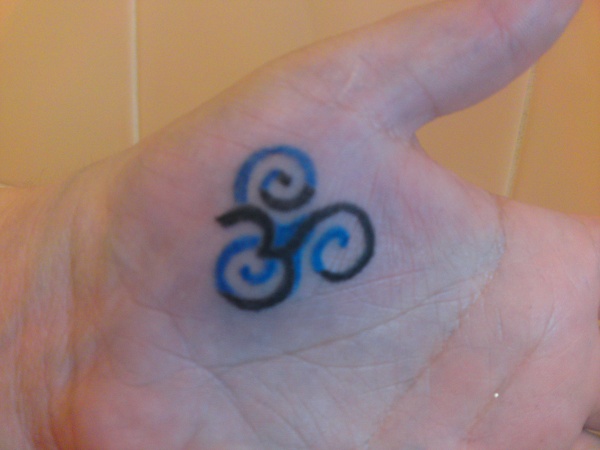 Jay - Triskell and Aum tattoo